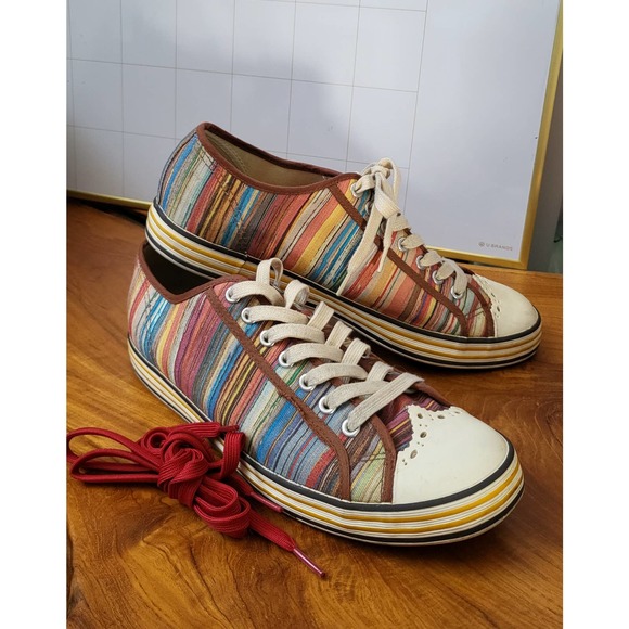 Paul Smith Men Shoes Multicolor Signature Striped Like New main image 15